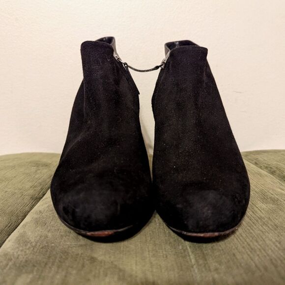 Roberto Del Carlo black leather and suede zipper booties Italy - Picture 4 of 10